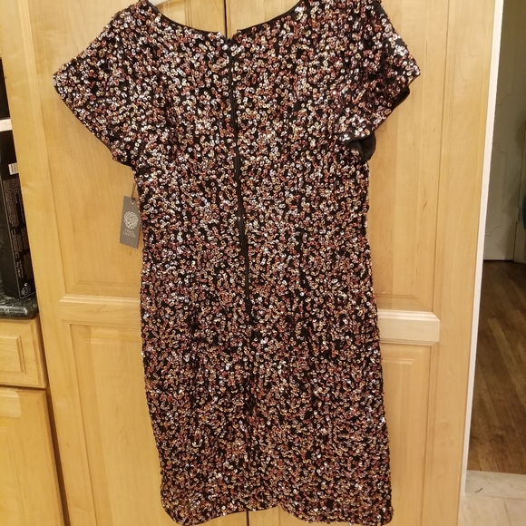 Vince Camuto Fluttered Short Sleeve Dress 10 NWT - Picture 8 of 9
